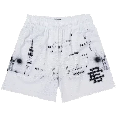 City Skyline Mesh Shorts